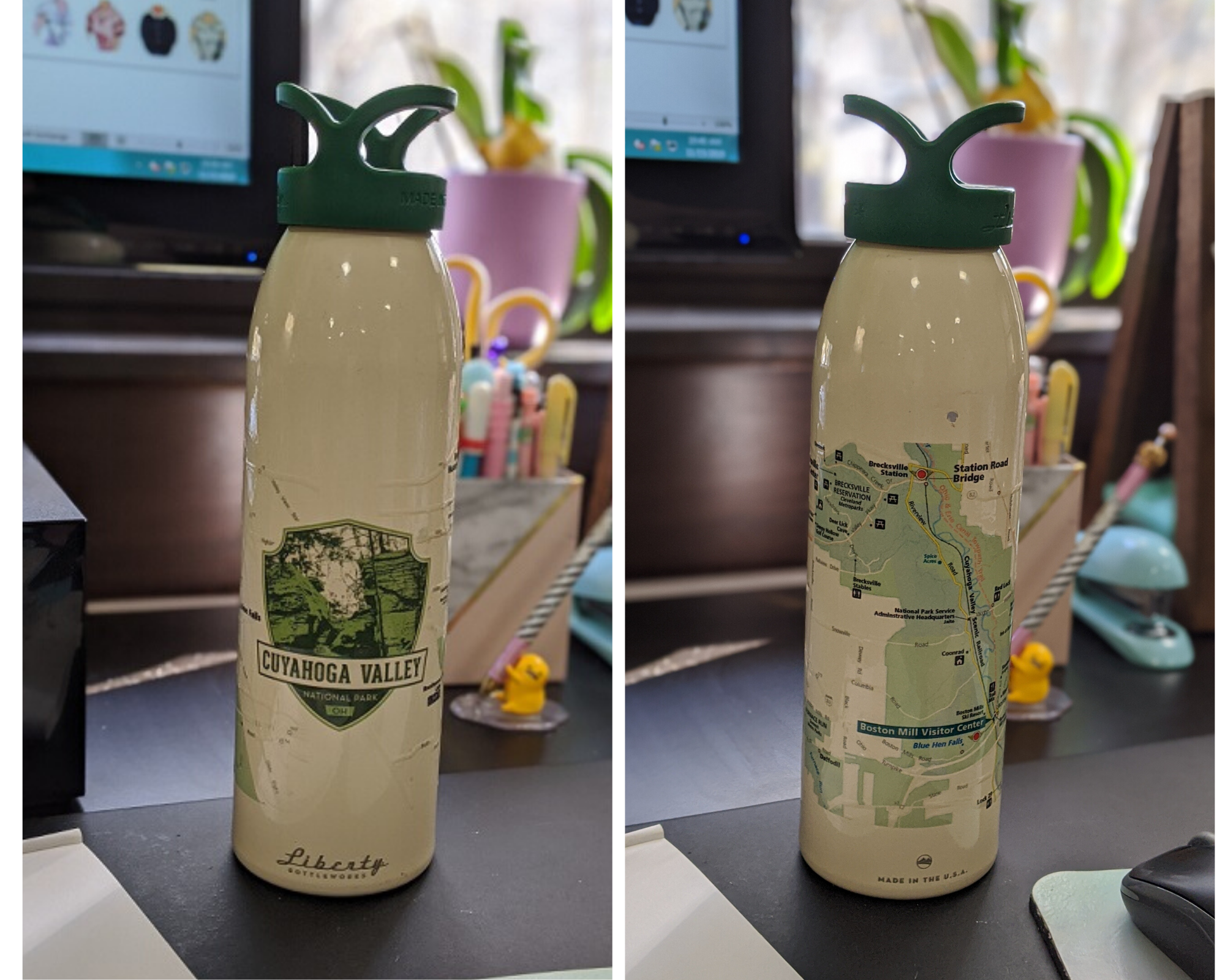 CVNP h2go® Map Water Bottle – Conservancy for Cuyahoga Valley National Park