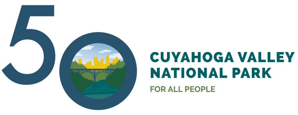 50th anniversary Cuyahoga Valley National Park logo.